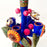 Hand Painted Clay Candleholder