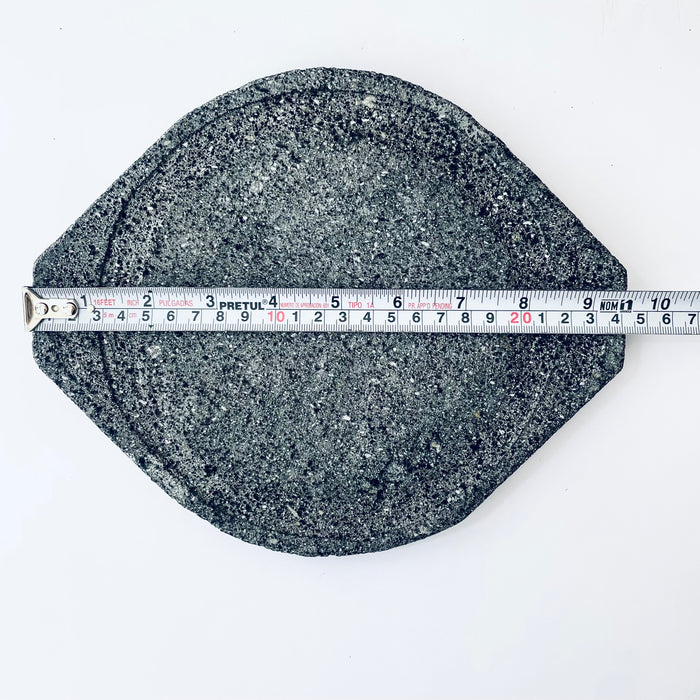 Volcanic Rock Serving / Cutting Board - Round with 2 Handles - Medium