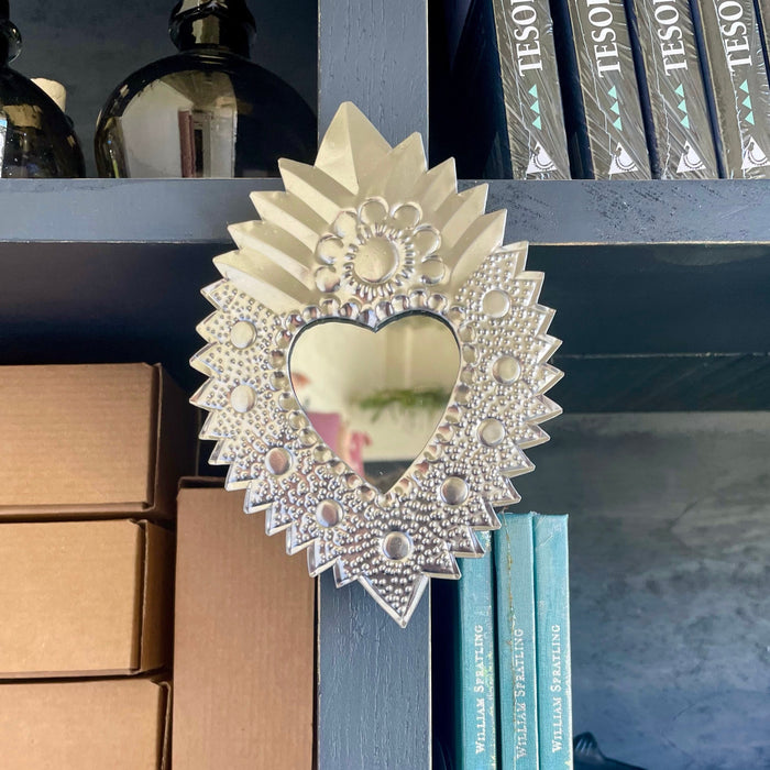 Tinplate Sacred Heart Mirror - Small