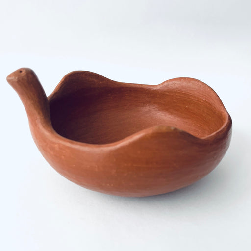 Red Clay Bird Headed Salsa Bowl - Medium