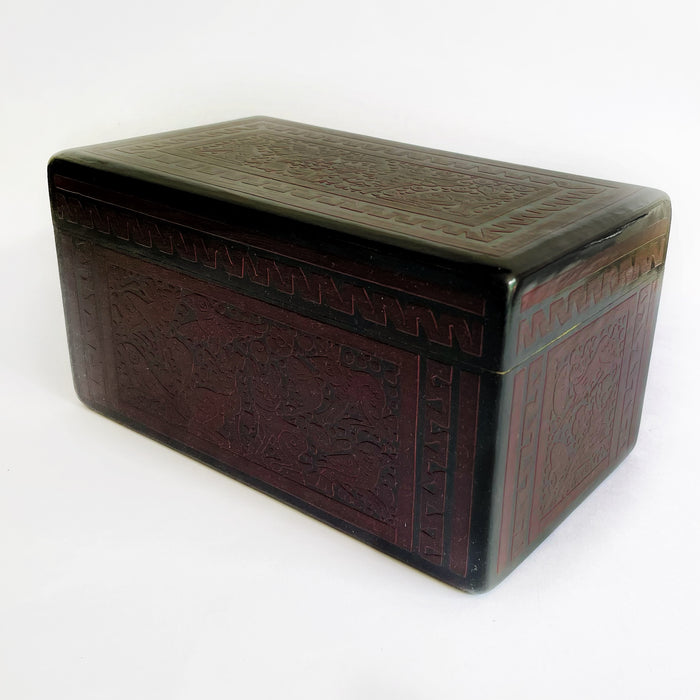 Olinalá Tea Box - Maque Rayado