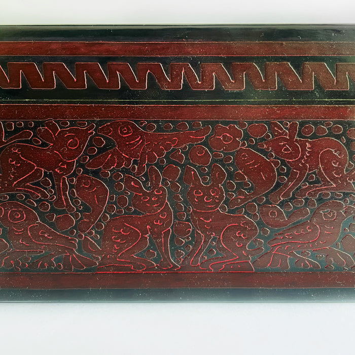 Olinalá Tea Box - Maque Rayado