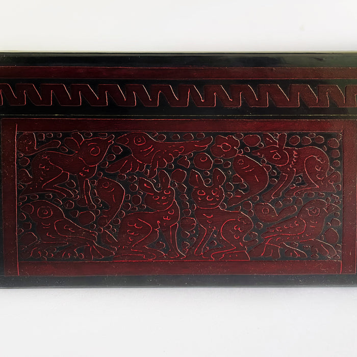 Olinalá Tea Box - Maque Rayado