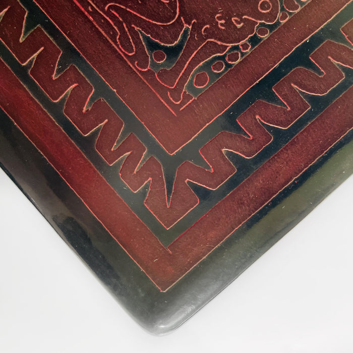 Olinalá Tea Box - Maque Rayado