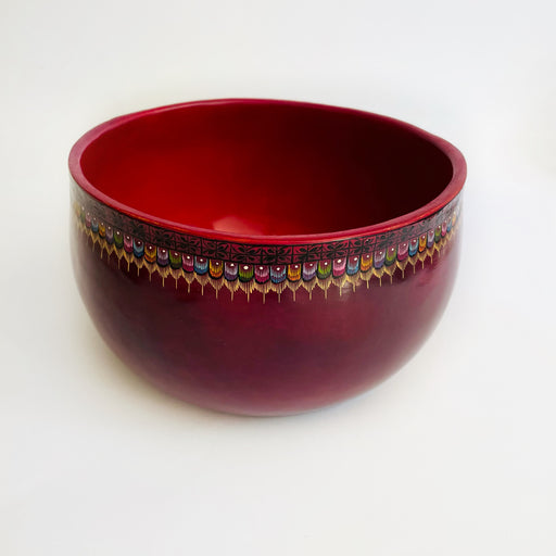 Olinalá Raspberry Pink Bowl - Maque Gourd