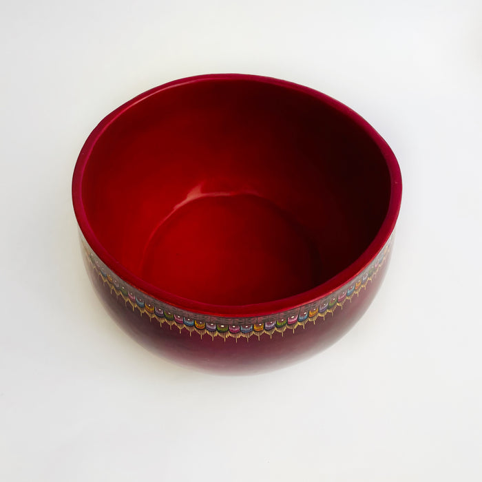 Olinalá Raspberry Pink Bowl - Maque Gourd