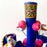Hand Painted Clay Candleholder