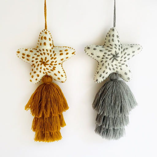 Star - Christmas Tree Decoration -  Wool