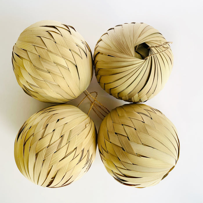 Palm Fiber Ornamental Sphere - Natural