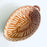 Painted Red Clay Leaf Salsa Bowl