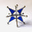 Mexico 1492 - Tinplate borders and colored glass star can be a stunning detail on your table, mantelpiece, nightstand, an amazing Christmas tree ornament, or a garland pendant.  
