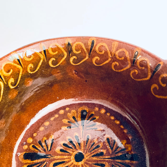 Hand-Painted and Glazed Pot - Cazuela - Small