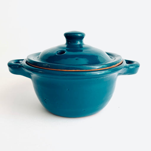 Glazed Pot - Cazuela - Small - Peacock Turquoise