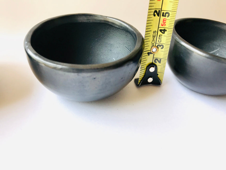 Black Clay Mezcal Copita - Wide with Straight Edges