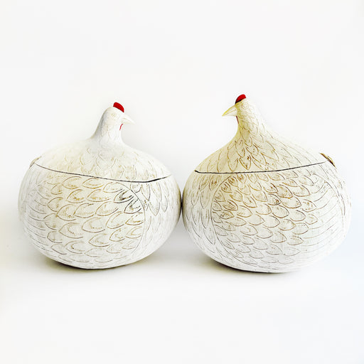 Carved Gourd Tortillero - Hen