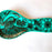 Mexico 1492 - Hand-painted, glazed cooking spoon holder that will lighten any kitchen and inspire your new gourmet masterpieces. Black on Turquoise.