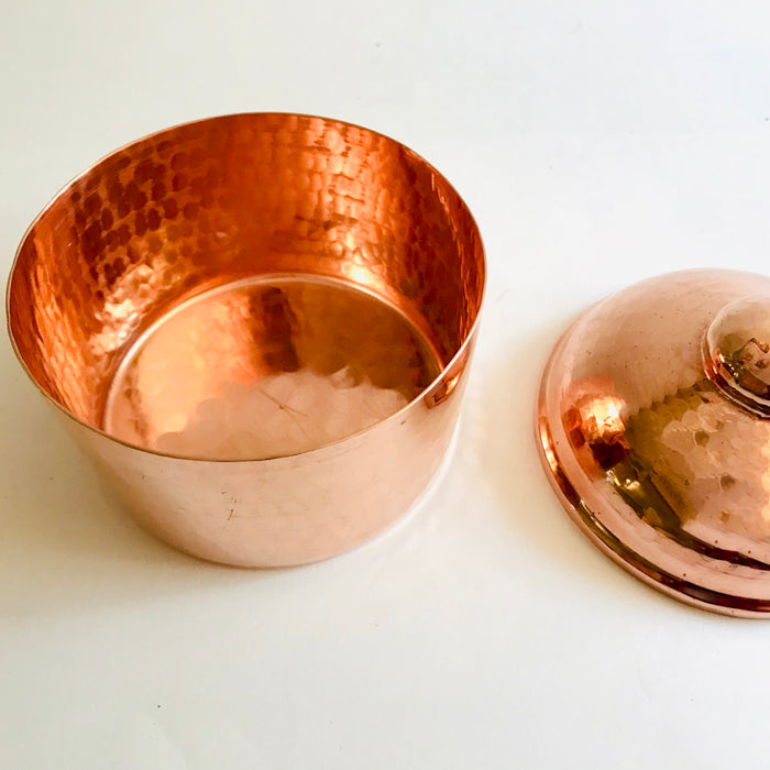 Copper Jar with Lid - Small
