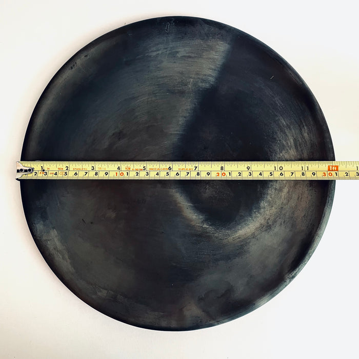 Black Clay Plate - Matte - Large