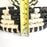 Black & White Palm Fiber Tortillero / Bread Basket - Spiral - Medium