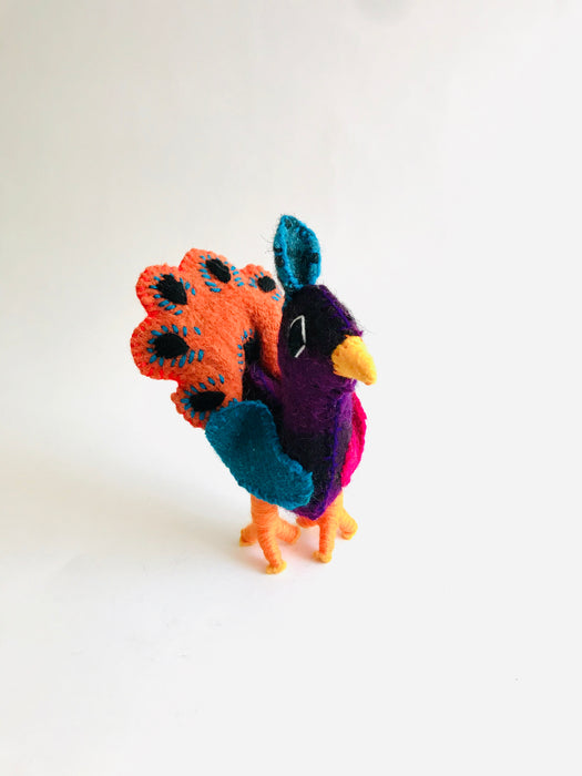 Peacock - Thanksgiving Decoration - Colored Wool