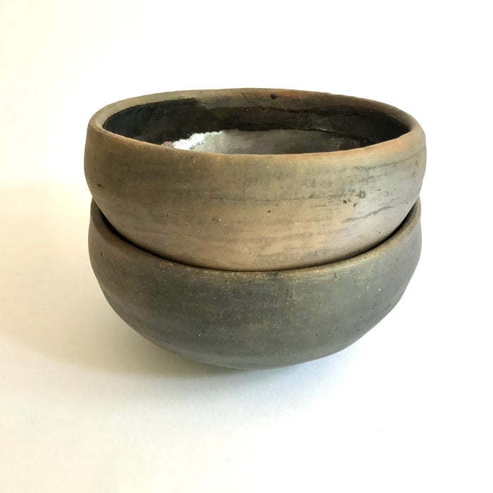 Brown Smoked Clay Bowl 5.5” - Glazed