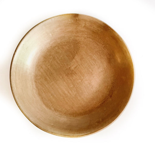 Burnished Clay Deep Plate - Tan