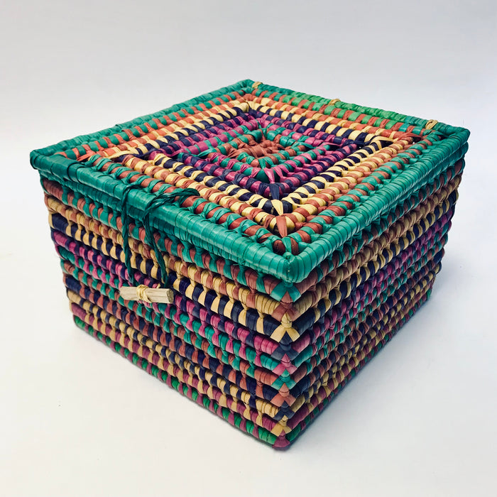 Colorful Palm Fiber Box