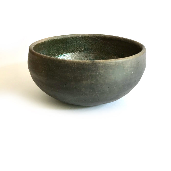 Brown Smoked Clay Bowl 5.5” - Glazed