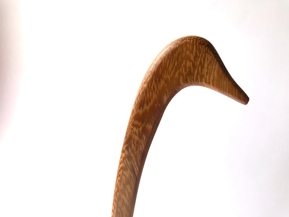Mexico 1492: A ladle with a long handle and a bird’s head-shaped end, handmade from the cocuite wood by the talented group of nahua artisans, from the south of Veracruz, Mexico. Every individual piece is sanded until smooth. The shiny finish is achieved using the beeswax. No varnish or artificial sealer are used.