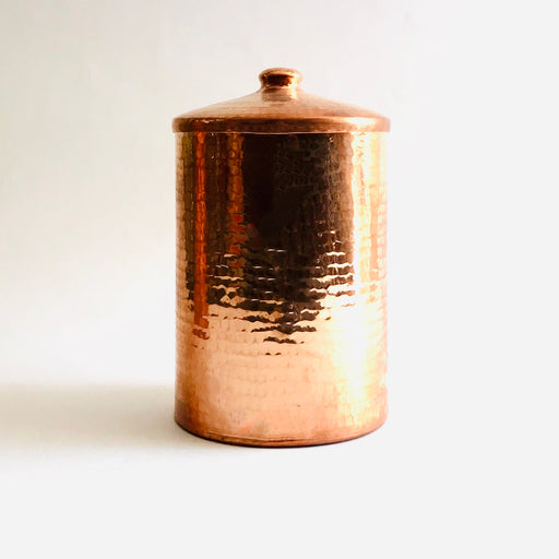 Copper Jar with Lid - Large