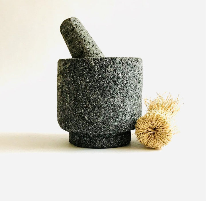 Volcanic Rock Mortar & Pestle - Mini Molcajete - Cilinder