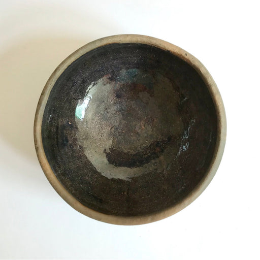 Brown Smoked Clay Bowl 5.5” - Glazed