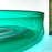 Mexico 1492: Extra generous in size, hand blown salad bowl, made by master blowers of Mexico. Comes in 6 vibrant colors, and a transparent version. Screems party and makes any salad the star course of the meal. Emerald Green. 