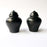 Black Clay Urn Shaped Salt / Pepper Shaker