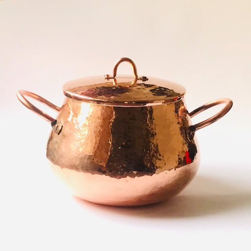 Copper Bean Pot with Lid - 2.5l