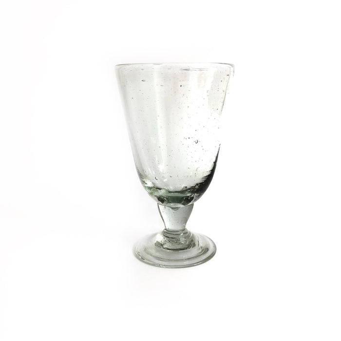 Blown Glass Bell Shaped Water Goblet