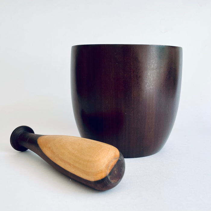 Dark Granadillo Wood Mortar & Pestle