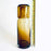 Blown Glass Water Carafe & Glass - Cylindrical - Amber