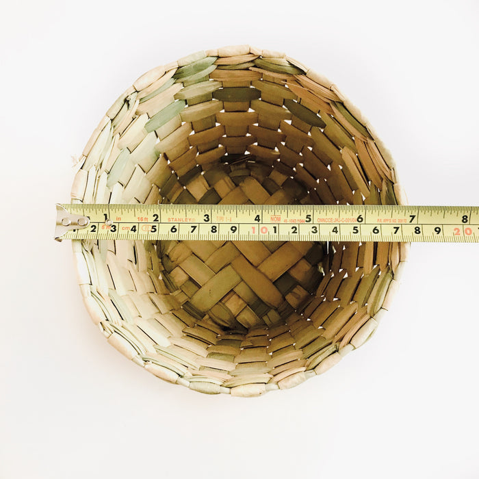 Tule Fiber Tortilla Chips Basket - Round