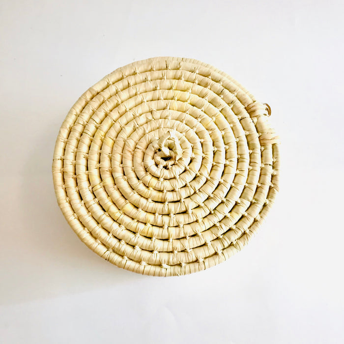 White Palm Fiber Tortillero / Bread Basket - Medium