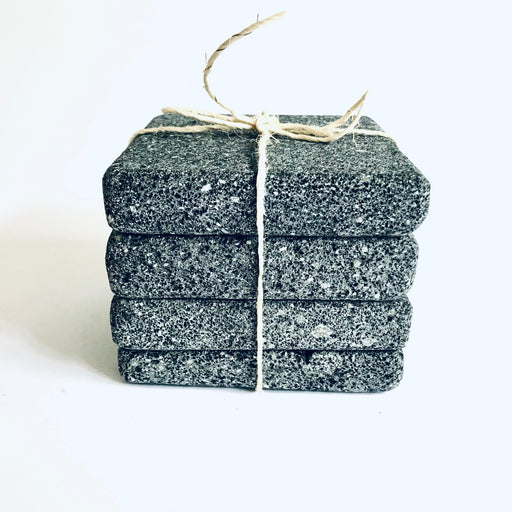 Volcanic Stone Coasters - Square - Set of 4