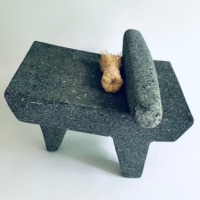 Volcanic Rock Grindstone - Metate - Puebla - 41 x 22 cm (16" x 8.75")