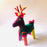 Mexico 1492 - Colorful, decorative deer made of wool by the imaginative artisans from Chiapas. Ideal dinner table, coffee table or mantel decoration for the holidays, for people looking for the original, artisanal pieces. Each deer is different and unique.