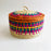 Colorful Palm Fiber Tortillero / Bread Basket
