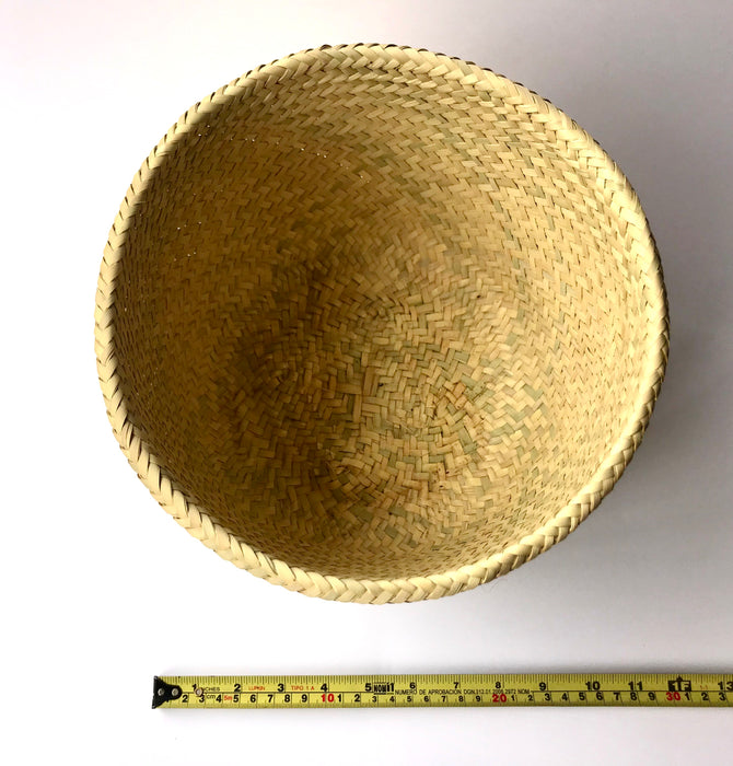 Mexico 1492: Delicate, soft basket made of palm fiber in Oaxaca. Great option for holding fruit, utensils, or small kitchen gadgets. 