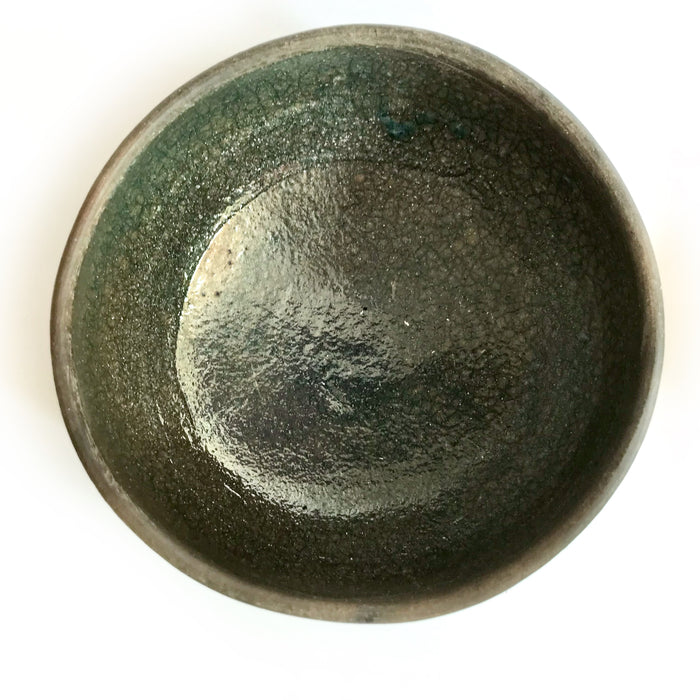 Brown Smoked Clay Bowl - Glazed