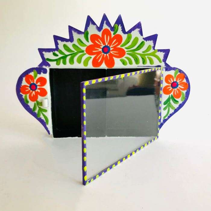 Hand-Painted Tinplate Shadow Box - Nicho