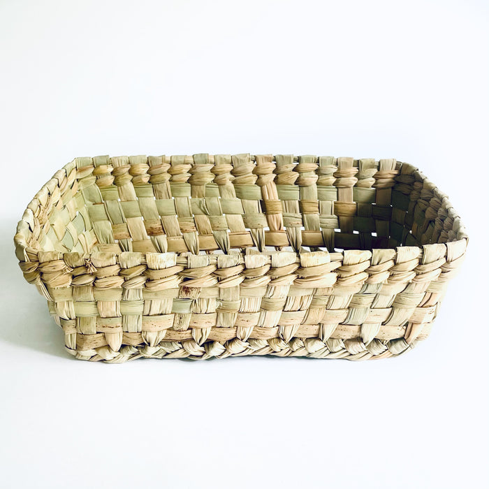 Tule Fiber Tortilla Chips Basket - Rectangular