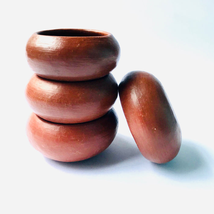 Red Clay Mezcal Copita - Wide with Curved Edges