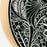 Black Hand-Painted Glazed Serving Plate